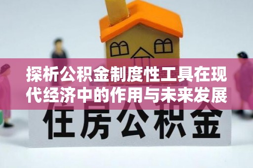 石屏探析公积金制度性工具在现代经济中的作用与未来发展趋势